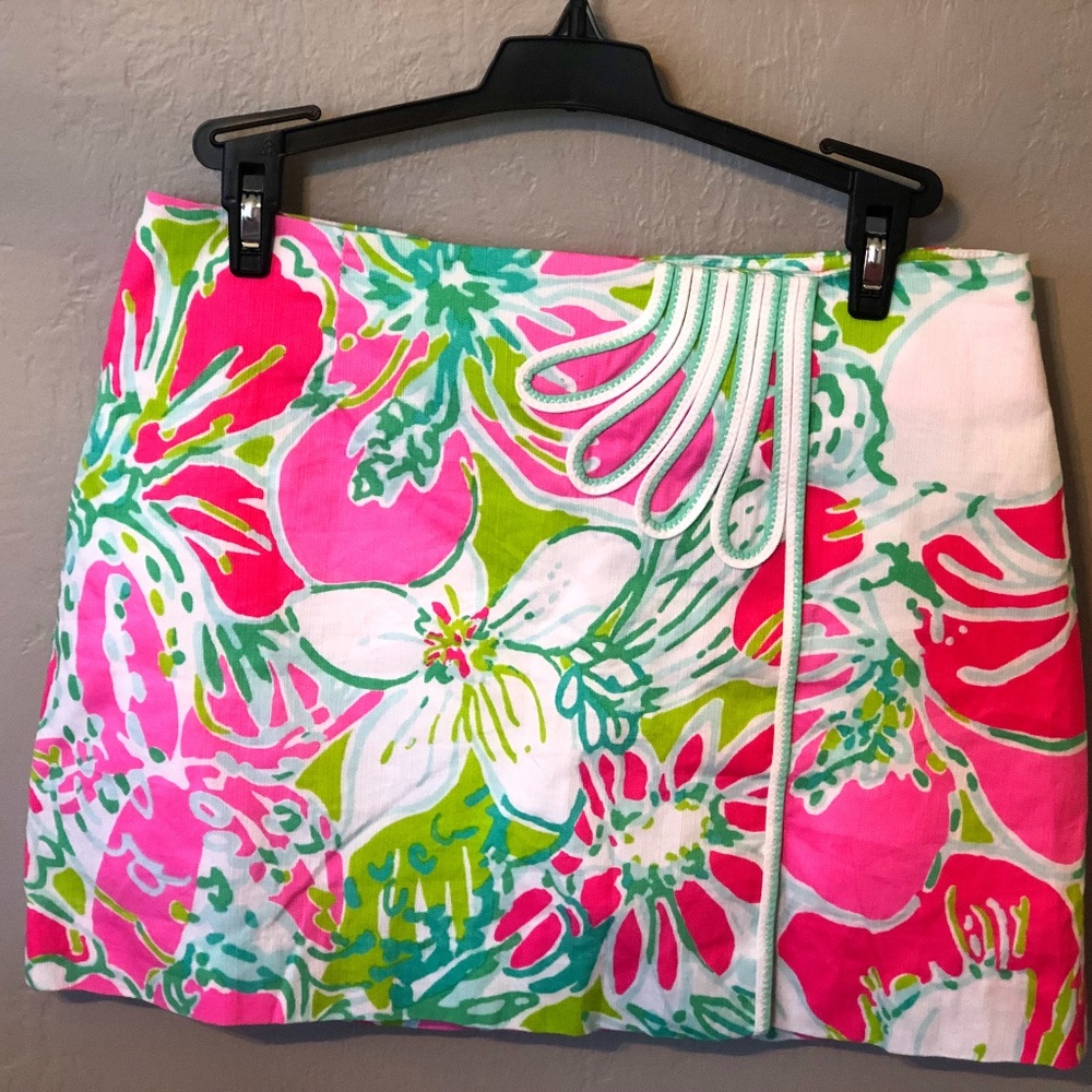 Lilly Pulitzer Pink Daisy Fun Skort 0